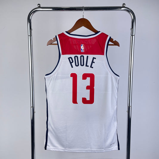 Jordan Poole #13 Washington Wizards NBA Association Edition WHITE 2023-24 Swingman Jersey