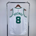 Load image into Gallery viewer, Kristaps Porziņģis #8 Boston Celtics NBA 2024-25 WHITE Association Edition Swingman Jersey
