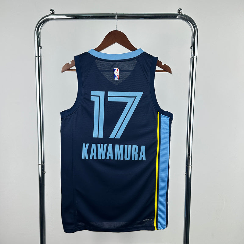 Yuki Kawamura #17 Memphis Grizzlies 2024-25 Icon EDITION NBA Swingman Jersey