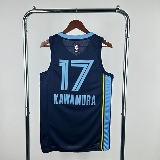 Yuki Kawamura #17 Memphis Grizzlies 2024-25 Icon EDITION NBA Swingman Jersey