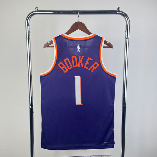 Devin Booker #1 Phoenix Suns NBA Purple Icon Edition 2024-25 Swingman Jersey