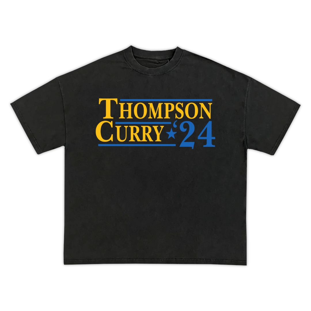 Golden State Warriors Presidential 24 Curry Thompson T-Shirt