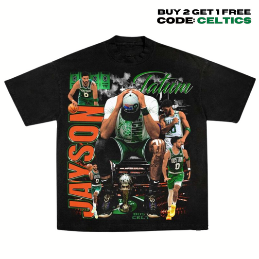 FINALS Jayson Tatum Celtics 2024 Vintage Graphic T-Shirt | 100% CozyComfort Cotton