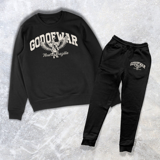 NEUTRLS GOD OF WAR OFFICIAL CREWNECK SWEATER - BLACK