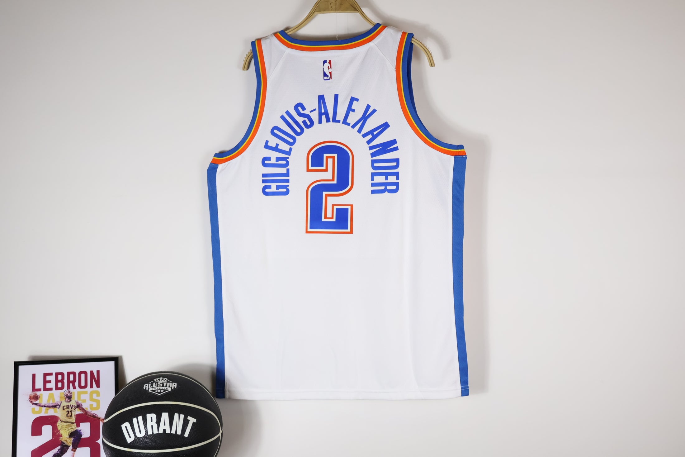 Shai Gilgeous-Alexander #2 Oklahoma City Thunder OKC NBA Association White Edition Swingman Jersey