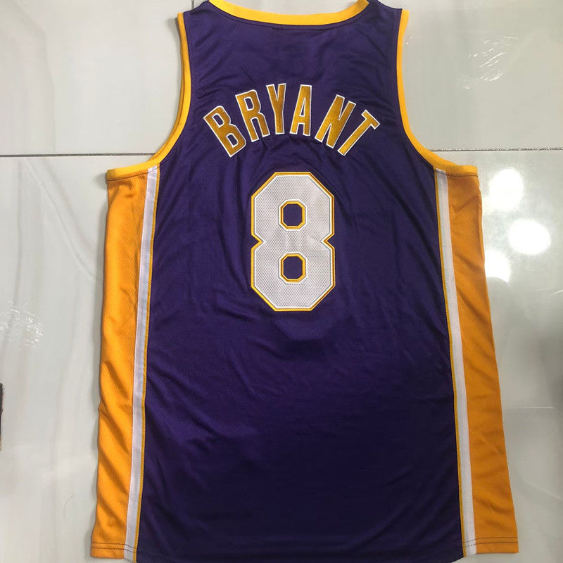 Kobe Bryant #8 Los Angeles Lakers NBA Finals 2001-02 Vintage Throwback Swingman Jersey