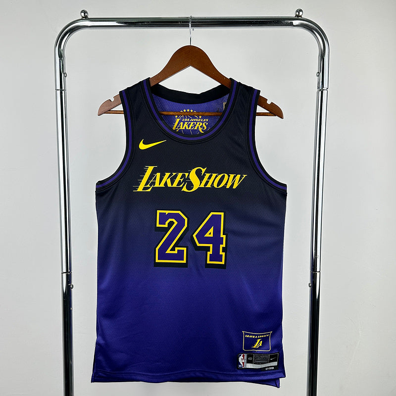 Kobe Bryant #24 Los Angeles Lakers NBA CITY Edition 2024-25 Swingman Jersey