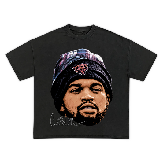 CALEB WILLIAMS NFL FACES VINTAGE GRAPHIC TEE - CHICAGO BEARS