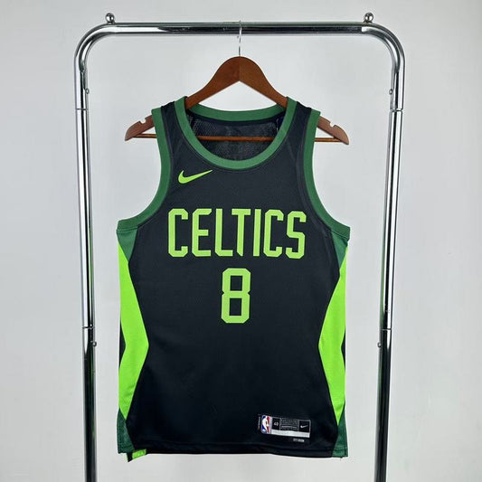 Kristaps Porziņģis #8 Boston Celtics NBA 2024-25 City Edition Swingman Jersey