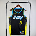 Load image into Gallery viewer, Tyrese Haliburton #0 Indiana Pacers NBA CITY Edition 2023-24 Swingman Jersey
