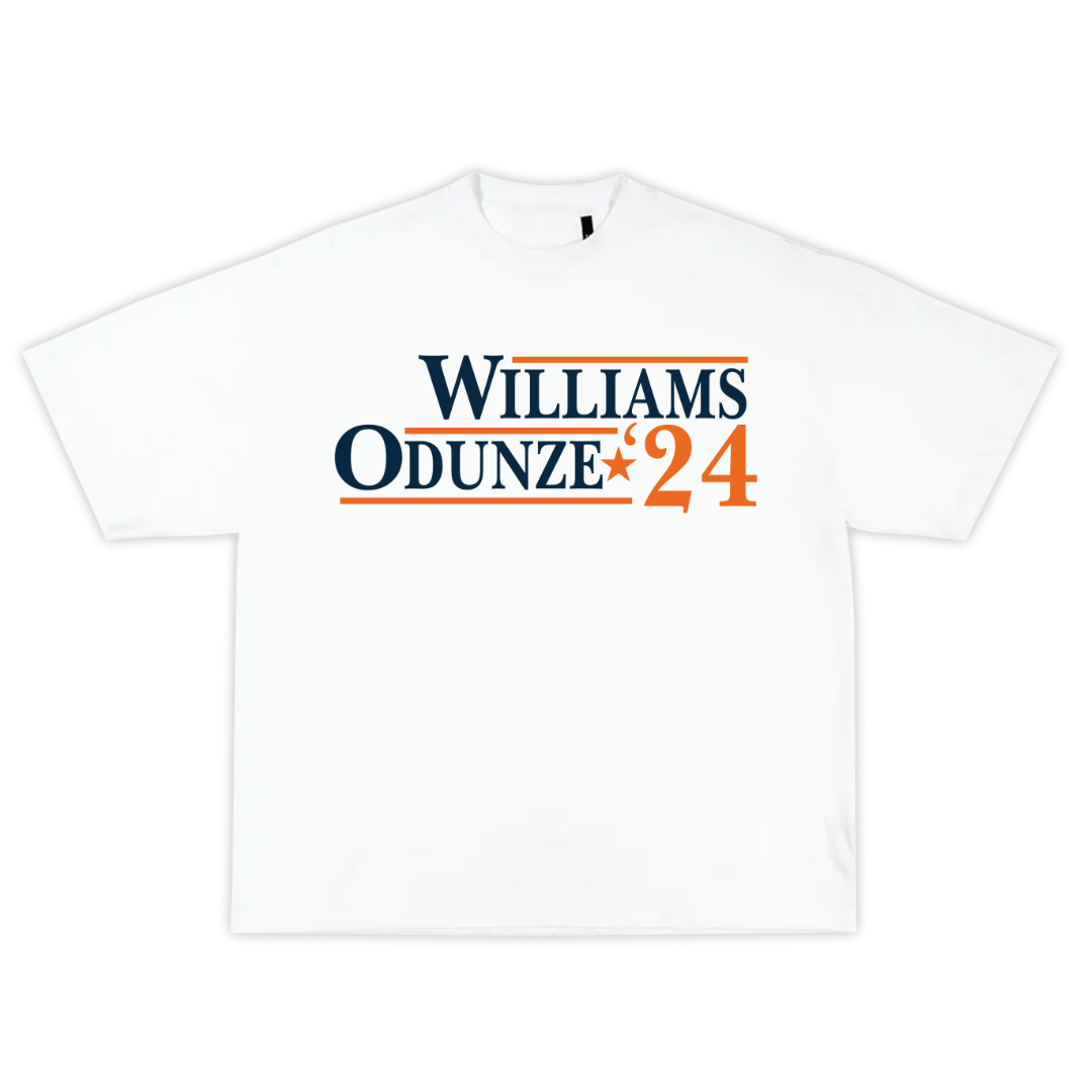 Chicago Bears Political 24 Williams Odunze Moore T-Shirt