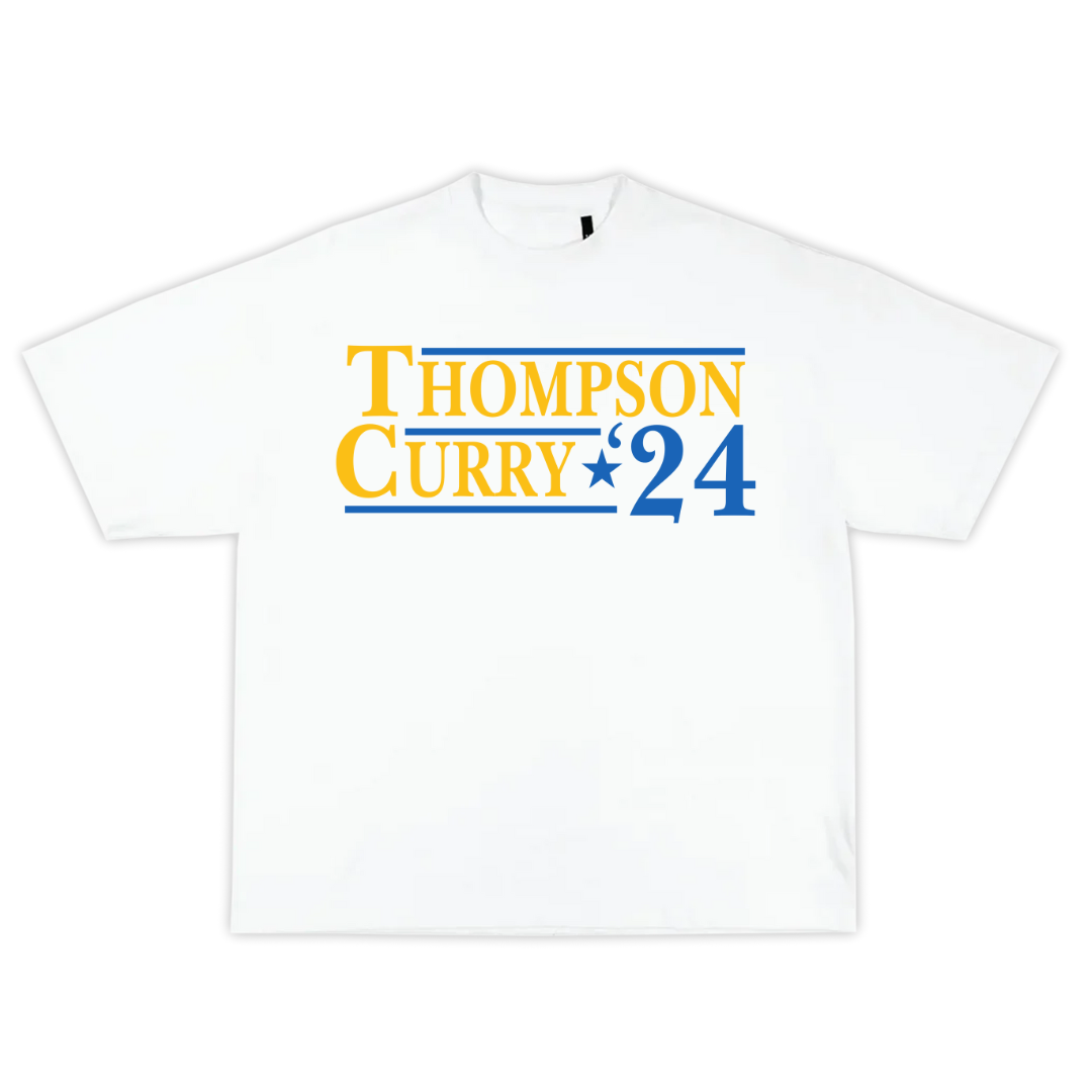 Golden State Warriors Presidential 24 Curry Thompson T-Shirt