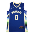 Load image into Gallery viewer, Dame Lillard #0 Milwaukee Blue Swingman NBA Jersey
