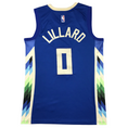 Load image into Gallery viewer, Dame Lillard #0 Milwaukee Blue Swingman NBA Jersey
