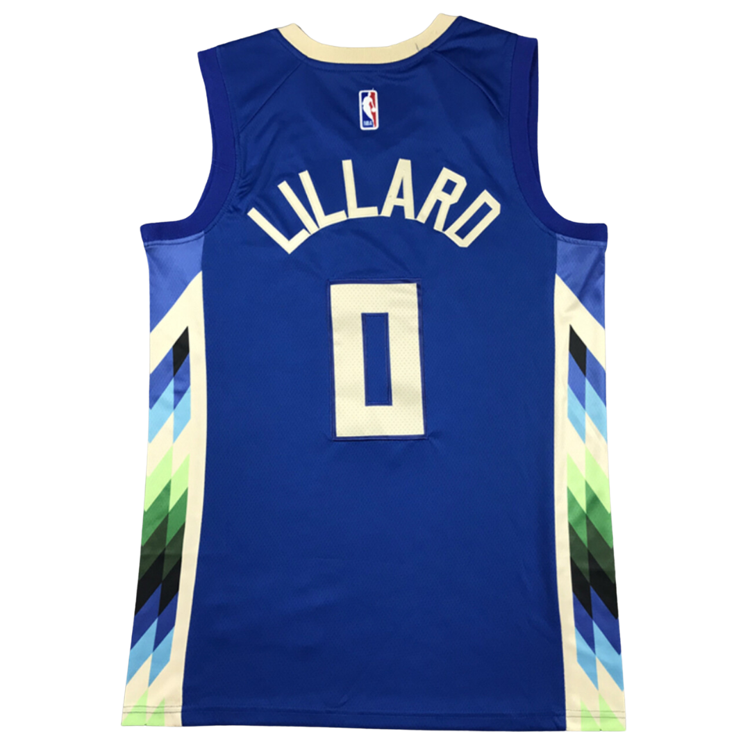 Dame Lillard #0 Milwaukee Blue Swingman NBA Jersey