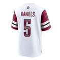 Load image into Gallery viewer, Jayden Daniels #5 Washington Commanders Swingman NFL 2024 White Jersey
