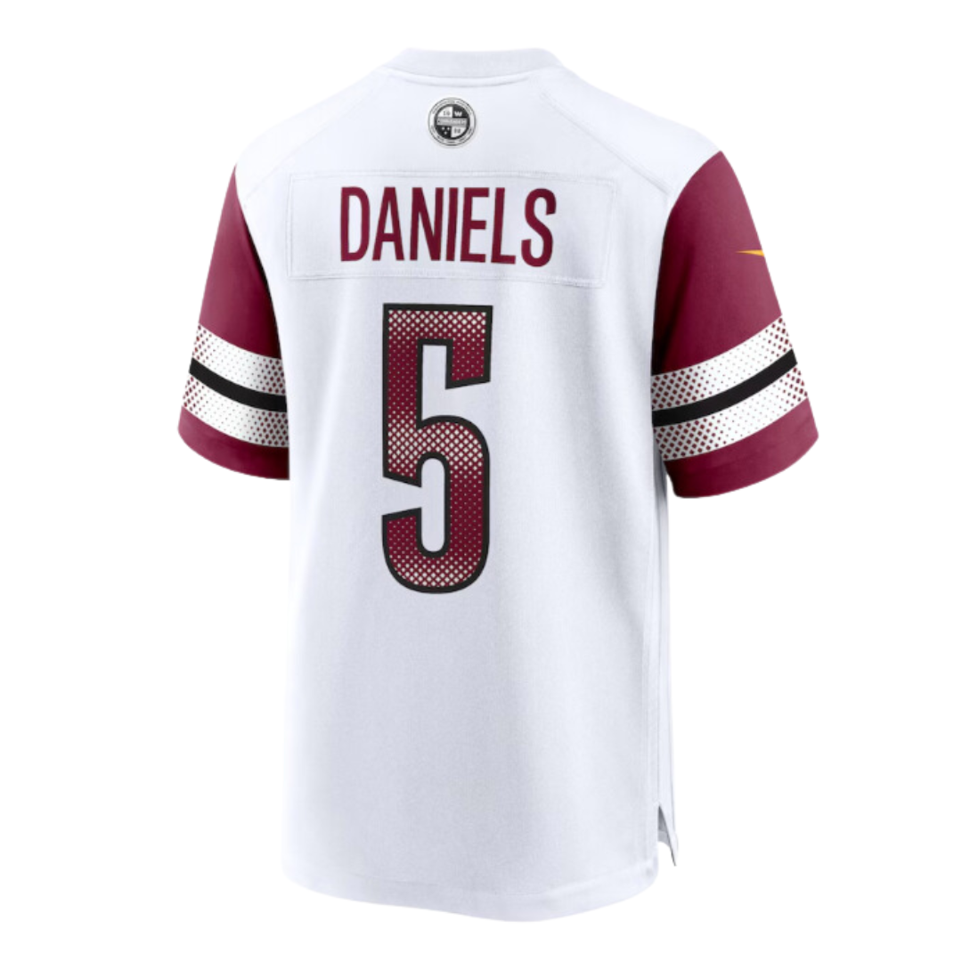 Jayden Daniels #5 Washington Commanders Swingman NFL 2024 White Jersey