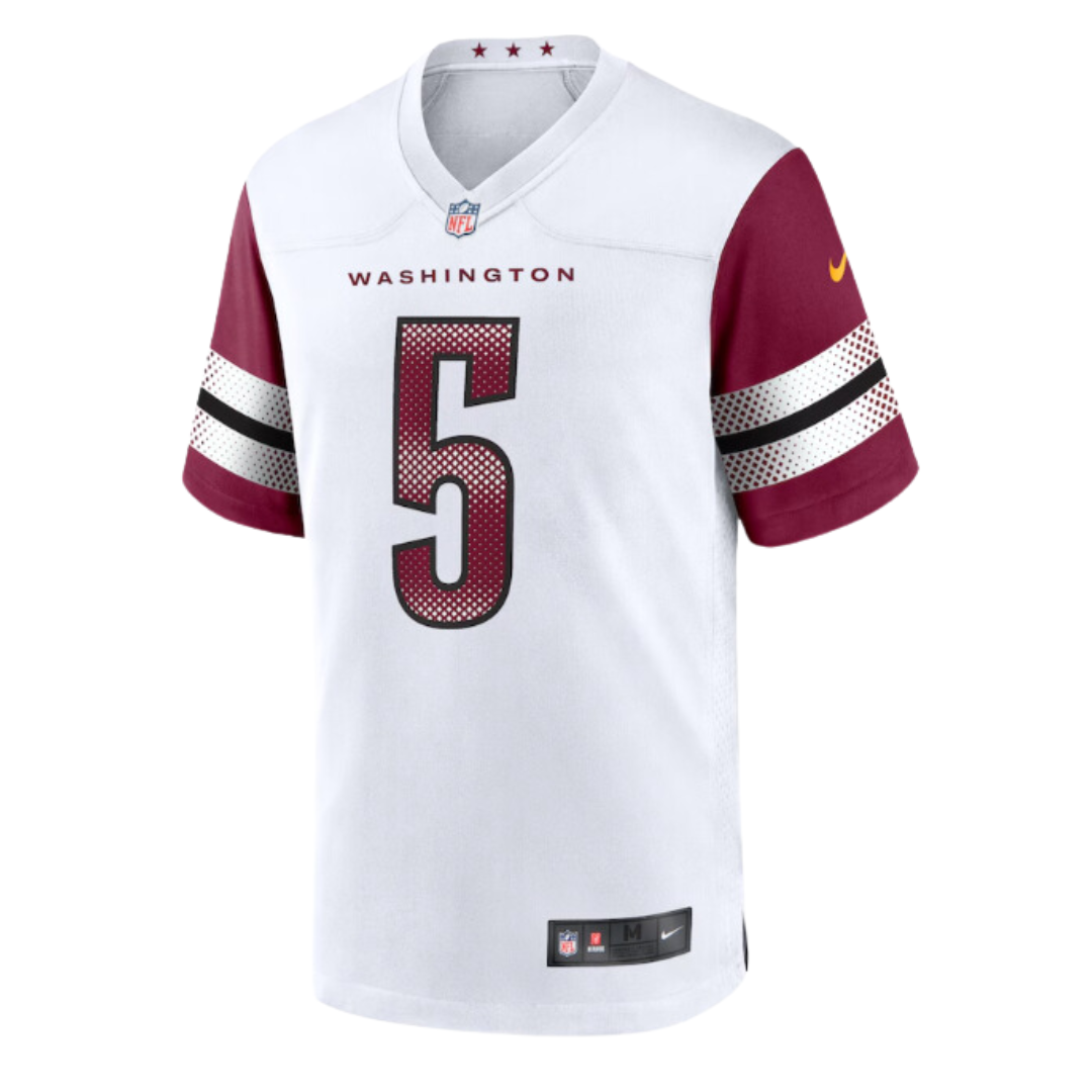 Jayden Daniels #5 Washington Commanders Swingman NFL 2024 White Jersey