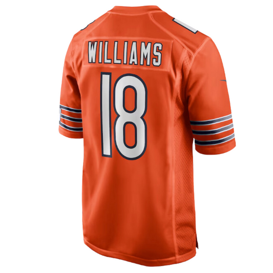 Caleb Williams #18 Chicago Bears Swingman NFL 2024 Orange Jersey