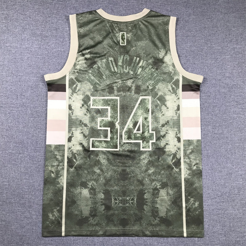 Giannis Antetokounmpo #34 Milwaukee Bucks MVP Edition NBA Swingman Basketball Jersey