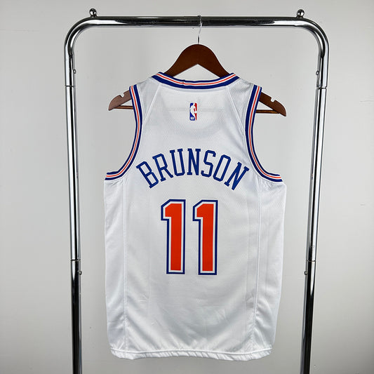 Jalen Brunson #11 New York Knicks NBA 2024 White Edition Swingman Jersey