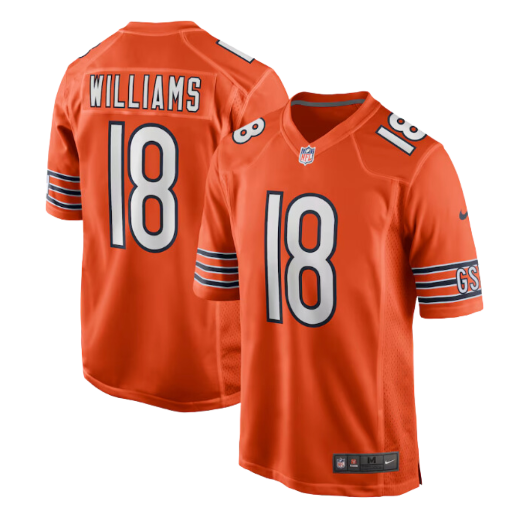 Caleb Williams #18 Chicago Bears Swingman NFL 2024 Orange Jersey