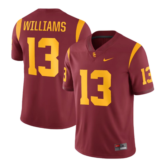 Caleb Williams #13 USC Chicago Bears Swingman NFL NCAA 2024 Maroon Jersey