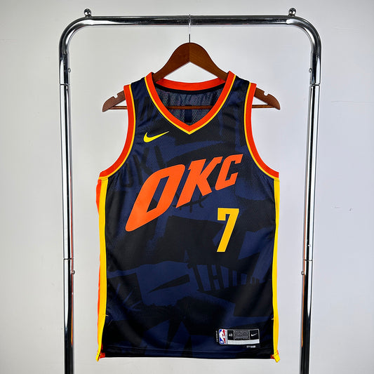 Chet Holmgren #7 Oklahoma City Thunder OKC NBA City Edition 2023-24 Swingman Jersey