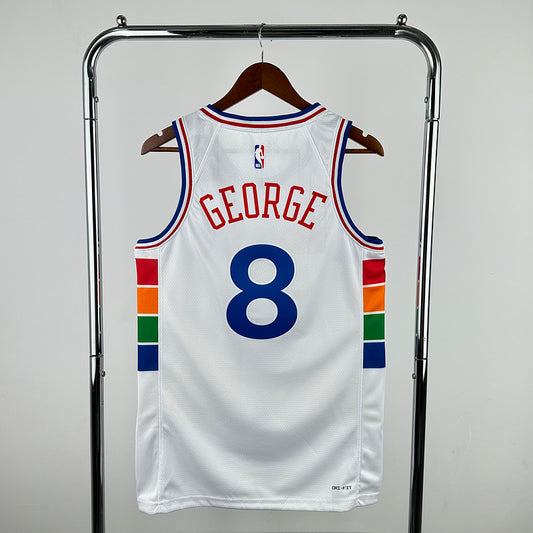 Paul George #8 Philadelphia 76ers NBA City 2024-25 Edition Sixers Swingman Jersey