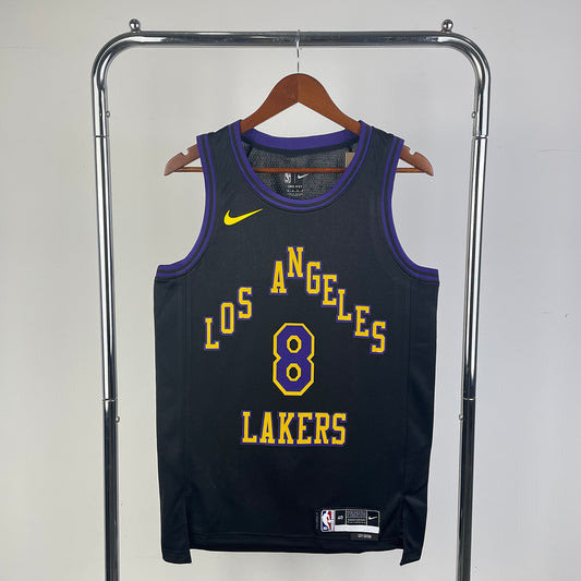 Kobe Bryant #8 Los Angeles Lakers NBA City Edition 2023-24 Swingman Jersey