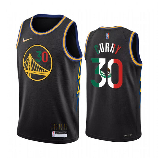 Steph Curry #30 Golden State Warriors Mexico NBA Swingman Jersey Latino Edition