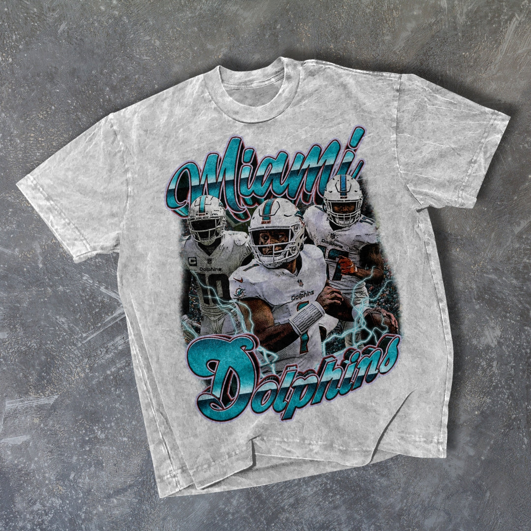 MIAMI DOLPHINS VINTAGE LOUNGE TEE