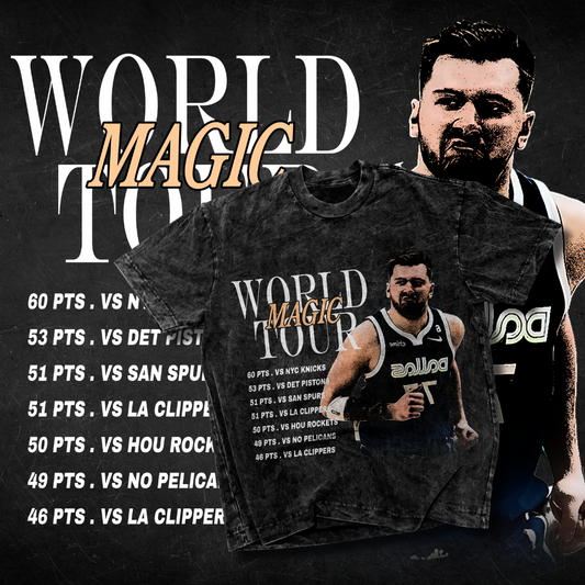 LUKA MAGIC WORLD TOUR VINTAGE LOUNGE TEE