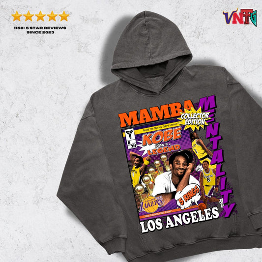 KOBE BRYANT FADED JAPANESE MANGA LAKERS ORIGINAL VINTAGE HOODIE