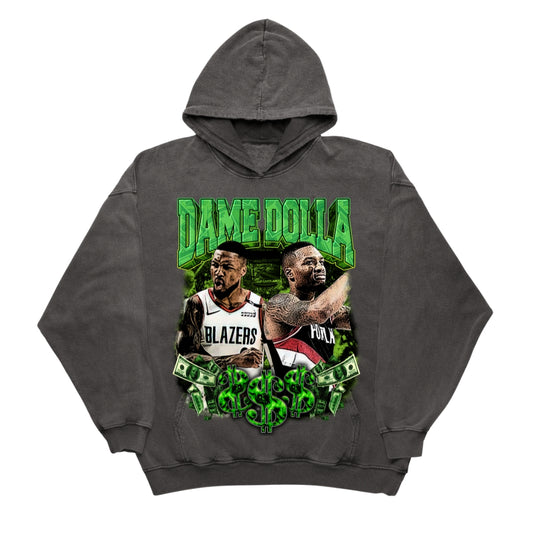 DAME DOLLA DAMIAN LILLARD FREAK TIME ORIGINAL VINTAGE HOODIE (MILWAUKEE BUCKS)