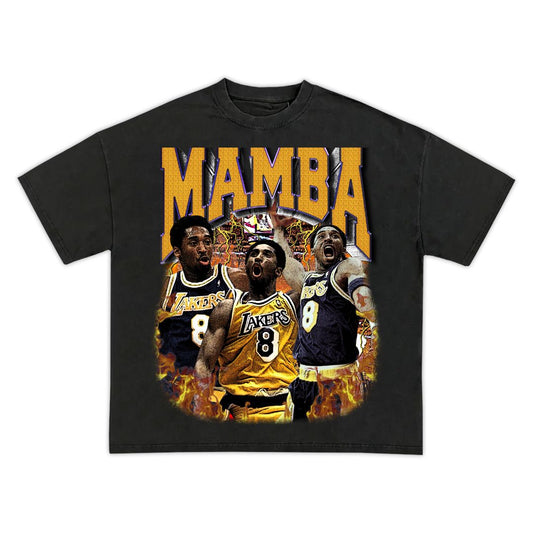 KOBE BRYANT MAMBA LOS ANGELS LAKERS VINTAGE TEE