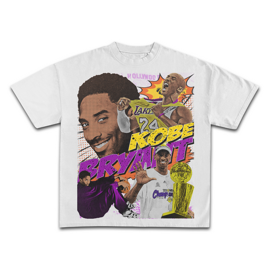 KOBE BRYANT JAPANESE LAKERS WHITE ORIGINAL VINTAGE TEE