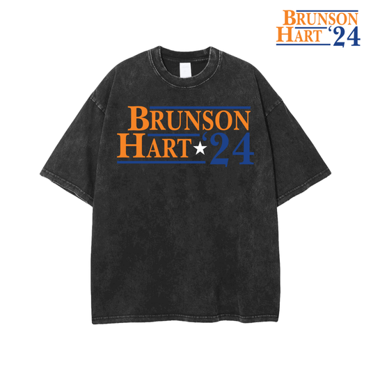 New York Knicks Political 24 Brunson Hart T-Shirt