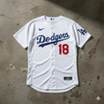 Load image into Gallery viewer, Yoshi Yamamoto #18 Los Angeles Dodgers 2025 White Home Limited Player Swingman Jersey
