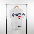 Load image into Gallery viewer, Shohei Ohtani #17 Los Angeles Dodgers 2025 World Series Champion White Home Limited Player Swingman Jersey
