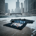Load image into Gallery viewer, CALEB WILLIAMS ICEMAN CHICAGO BEARS 2025 VINTAGE GRAPHIC HOODIE
