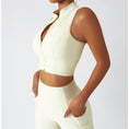 Load image into Gallery viewer, Los Angeles Ribbed Sports Bra & Leggings Set - CRÉME NEUTRLS
