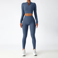 Load image into Gallery viewer, Los Angeles Ribbed Sports Bra & Leggings Set - AQUA
