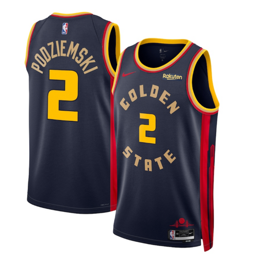 Brandin Podziemski #2 Golden State Warriors 2024-25 CITY EDITION NBA Swingman Jersey