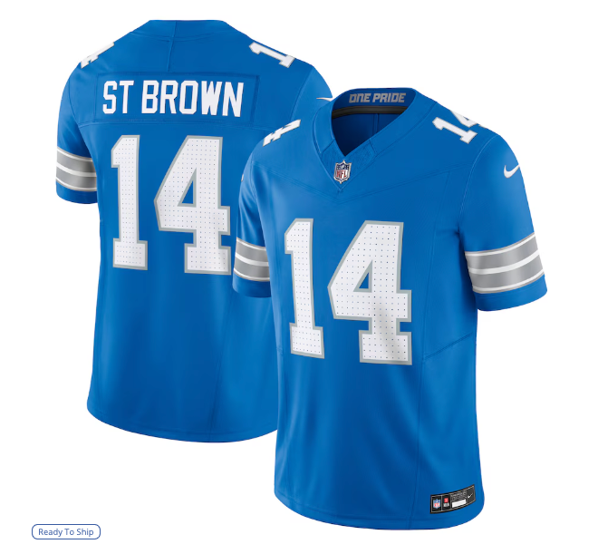 Amon-Ra St. Brown #14 Detroit Lions Swingman NFL 2024 Standard Jersey