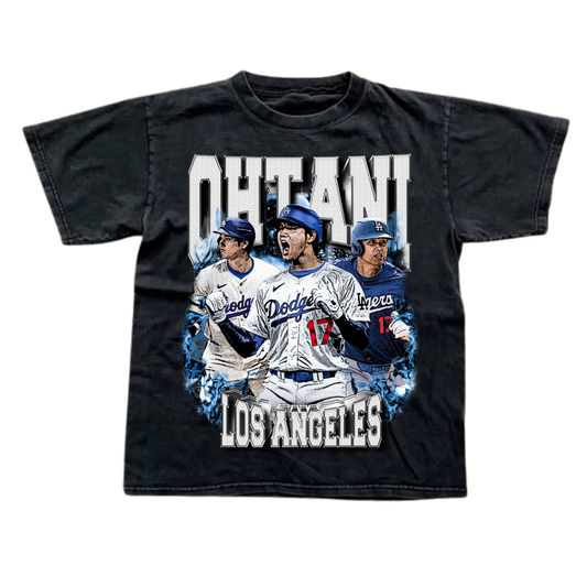 SHOHEI OHTANI LOS ANGELES DODGERS VINTAGE GRAPHIC TEE