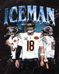 Load image into Gallery viewer, CALEB WILLIAMS ICEMAN CHICAGO BEARS 2025 VINTAGE GRAPHIC HOODIE

