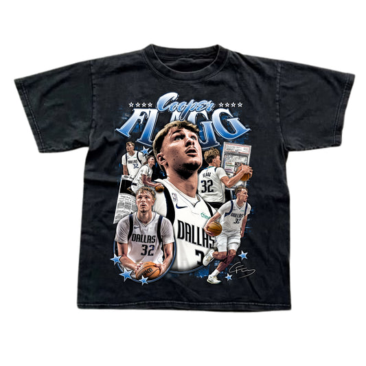 COOPER FLAGG DALLAS MAVERICKS 2025-26 VINTAGE GRAPHIC TEE
