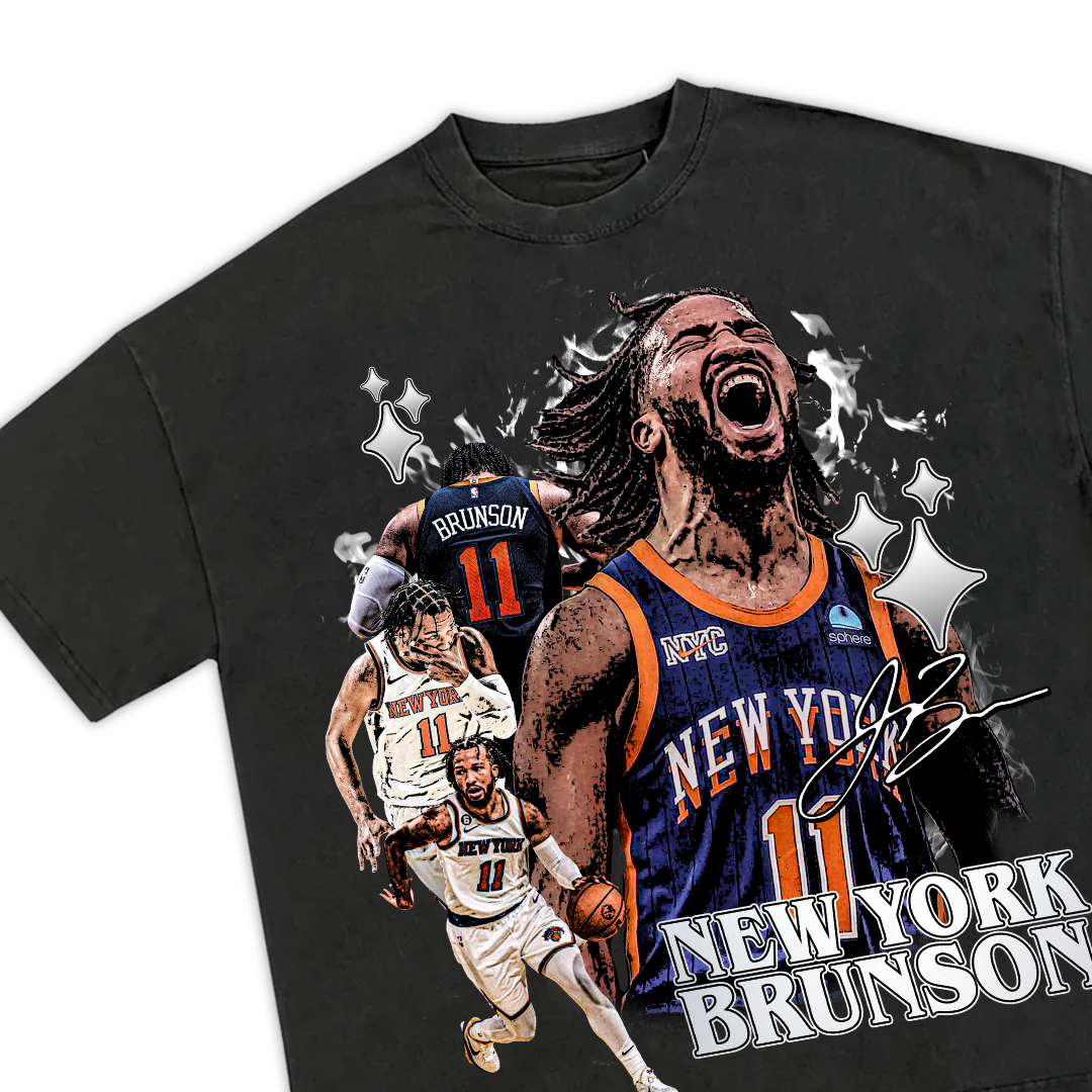 New York Knicks Jalen Brunson 2024 Vintage Graphic T-Shirt | 100% CozyComfort Cotton