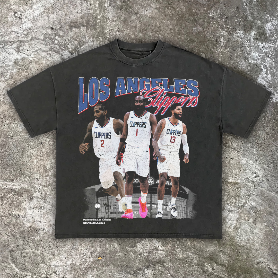 Los Angeles Clippers 'Big 3' Russell Westbrook Vintage Graphic T-Shirt